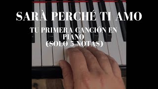 ✅SARÀ PERCHÉ TI AMO, (5 NOTAS) @JoseGoterris