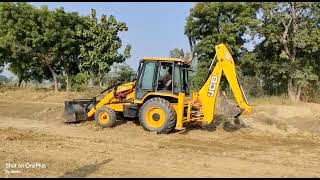 JCB 3DX | 49 HP Machine | Backhoe Loader | Dozing work | Loader working Video | Ent Bhatta |