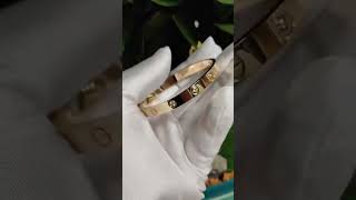 Cartier Love Bangle Bracelet 18K Yellow Gold With Four Diamonds,1:1 Custom