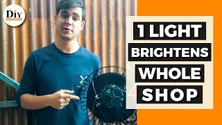 LED Warehouse Light Review - Watch it Light Up Our WHOLE Shop!