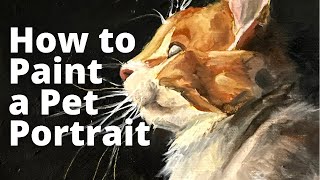 How to paint a cat portrait