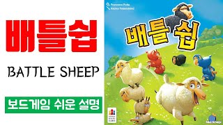 배틀쉽(BATTLE SHEEP)ㅣ보드게임 하는 방법 쉬운 설명