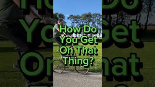 I get asked these questions every time I ride one of my tallbikes. #tallbike #bicycle #tallbikes