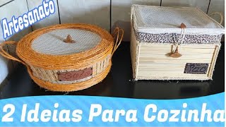 2 ideias de Artesanato Para Cozinha - (Artesanato Fácil de Fazer)