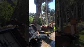 Port Richey Storm Damage from Surge #shorts #hurricane #surge