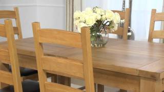 Normandy Oak Extending Dining Set - Vancouver