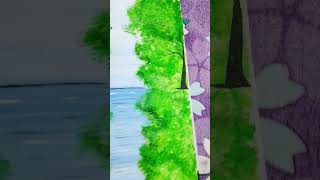 nature study easy artwork | nature study drawing #youtubeshorts #art #drawing #shorts