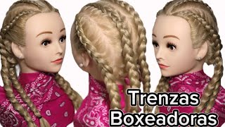 Trenzas Boxeadoras / Como Hacer Trenzas Boxeadoras paso a paso 🤯🤩#trenzasafricanas #viral_video