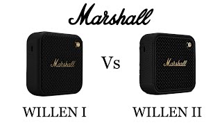 Marshall Willen 1 I vs Willen 2 II Bluetooth Wireless Speakers | Compare | Specifications | Features