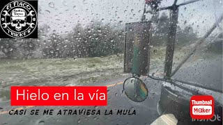 Hielo en la vía !!! Casi se me atraviesa la mula. En camino a cargar el carbón (Parte 1)