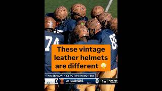 Illinois Football Bring Old-School Leather Helmets Back!  #IllinoisFootball #ncaa #footballhistory