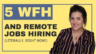 WFH Jobs Available Right Now!