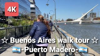 【4K】Walking in Buenos Aires, Puerto Madero - Argentina - ep.021