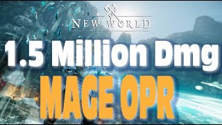 1.5 Million Dmg OPR - New World Mage Gameplay (Fire Staff / Ice Gauntlet)