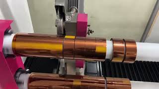 Kapton tape cutting by double shafts cutting machine #furimach