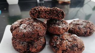 GALLETAS🍪DE CACAO SIN GLUTEN TIPO BROWNIE SIN HARINA NI AZÚCAR