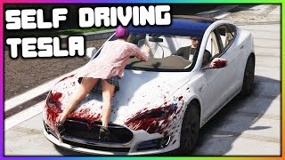 GTA 5 Roleplay - Self Driving Tesla Goes Rogue | RedlineRP