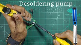 How to use desoldering pump in hindi