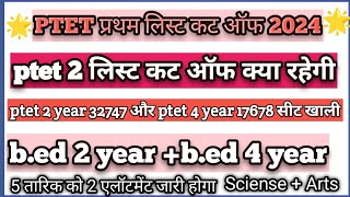 ptet 2nd list expected cut off 2024 | ptet cut off 2024 | ptet 1 list cut off #cutoff #video #viral