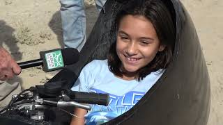 Battle Mountain Human Powered Speed Challenge 2022- 11 Year Old Alyssa Miller