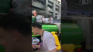 Songkran Tanker Truck on Soi 6, Pattaya, Thailand#shorts