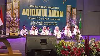 THE BEST PERFORMANCE_PENAMPILAN TERBAIK NURUL QOLBY, LOMBA KREASI NADHOM AQIDATUL AWAM.