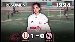 Universitario 1-0 Sport Boys | Año 1994 | Resumen | Gol de Roberto Martínez⚽🎞