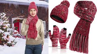 New Winter Warm Knitted Sets for girls 2022