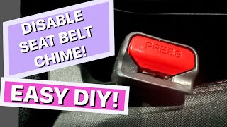 How To Turn Off Subaru Seat Belt Alert!