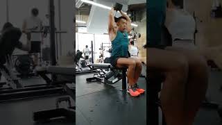 Dumbbell OH Triceps Extension 1