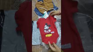 Ajio Dress Unboxing🤗 3 to 6 Month Boy Baby🥰 #ajio #ajiohaul #lifestyle #unboxing #shorts