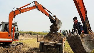 excavator loading mud trolley | jcb excavator | excavator video