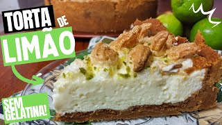 TORTA DE LIMAO E SUSPIRO, SEM GELATINA! Impossível comer um pedaço só!