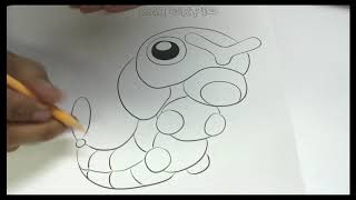 Pokemon Caterpie Coloring Page