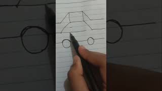 Make a easy and beautiful car #art #drawing #painting #easydrawing #september26th #lastdayofhighscho