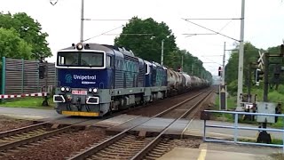 Dva Brejlovci ČKD 753 741-8 a 753 7xx-x Unipetrol s cisternami (Závada 9.6.2020)