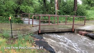 6/25/21 Flood on Big Dry Creek: Upstream Low Flow Crossing Performance