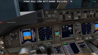 [FSX] PMDG 777-300ER | London Heathrow (EGLL) to Istanbul (LTBA) Part 1