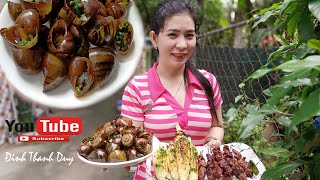 ốc bươu , bò , bắp nướng đậm đà hương vị xa quê |Đinh Thanh Duy