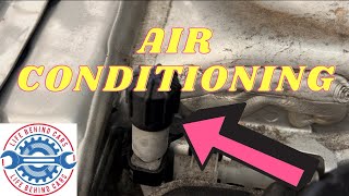 Mercedes A180 2016 Diesel Air Conditioning Gas Refill Connector Locations