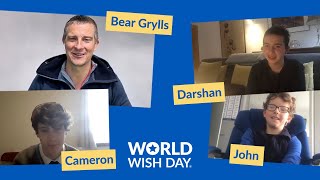 Bear Grylls meets Cameron, John and Darshan | World Wish Day 2021