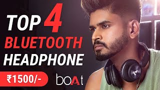 Top 4 Best Boat Bluetooth Headphones Under 1500 | Best Bluetooth Headphones Under 1500 in India 2021