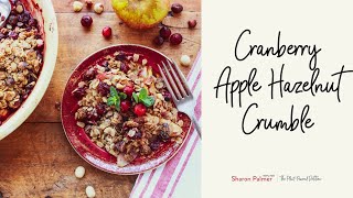 Cranberry Apple Hazelnut Crumble