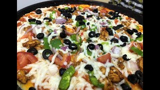 Chicken pizza with homemade sauce ll Ramadan recipe ll 2020