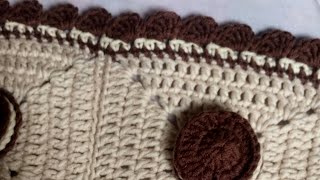 اسهل كنار كروشيه لمفرش أو بطانيه / easy crochet blanket border (moory crochet)