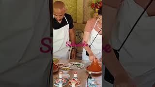 Two cute tourists from Switzerland cook Moroccan tagine for the first time #food #cuisine_marocaine