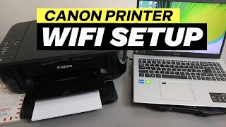 How To Connect A Canon Printer To WIFI Network with a Computer