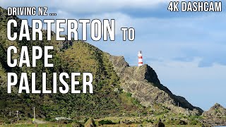 Driving New Zealand: Carterton to Cape Palliser lighthouse 4K