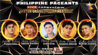 Mister Grand Philippines 2022 9th Batch - Exclusive Live Interview