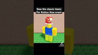 Roblox New Classic Event Items #shorts